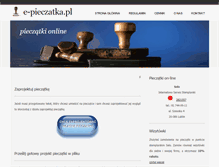 Tablet Screenshot of e-pieczatka.pl